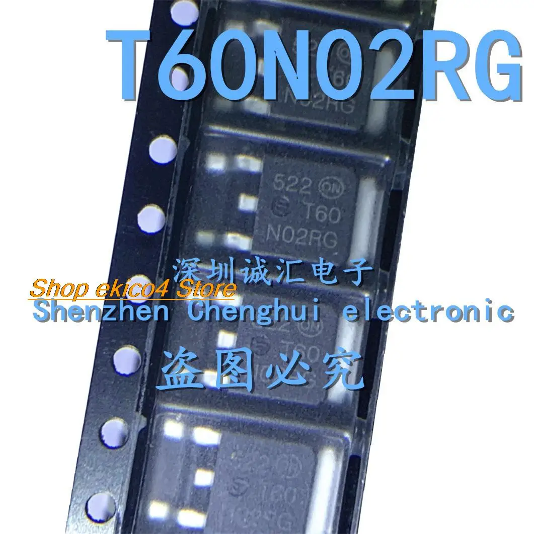 10pieces Original stock  NTD60N02RG T60N02RG TO252 24V 62A N