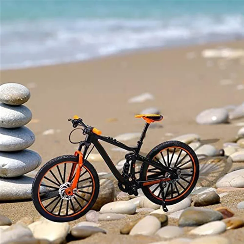 نموذج دراجة هوائية جبلية ديكور دراجة الفن المعادن دراجة ركوب الدراجات هدايا لراكبي الدراجات ديكور المنزل سطح المكتب الحلي دائم-