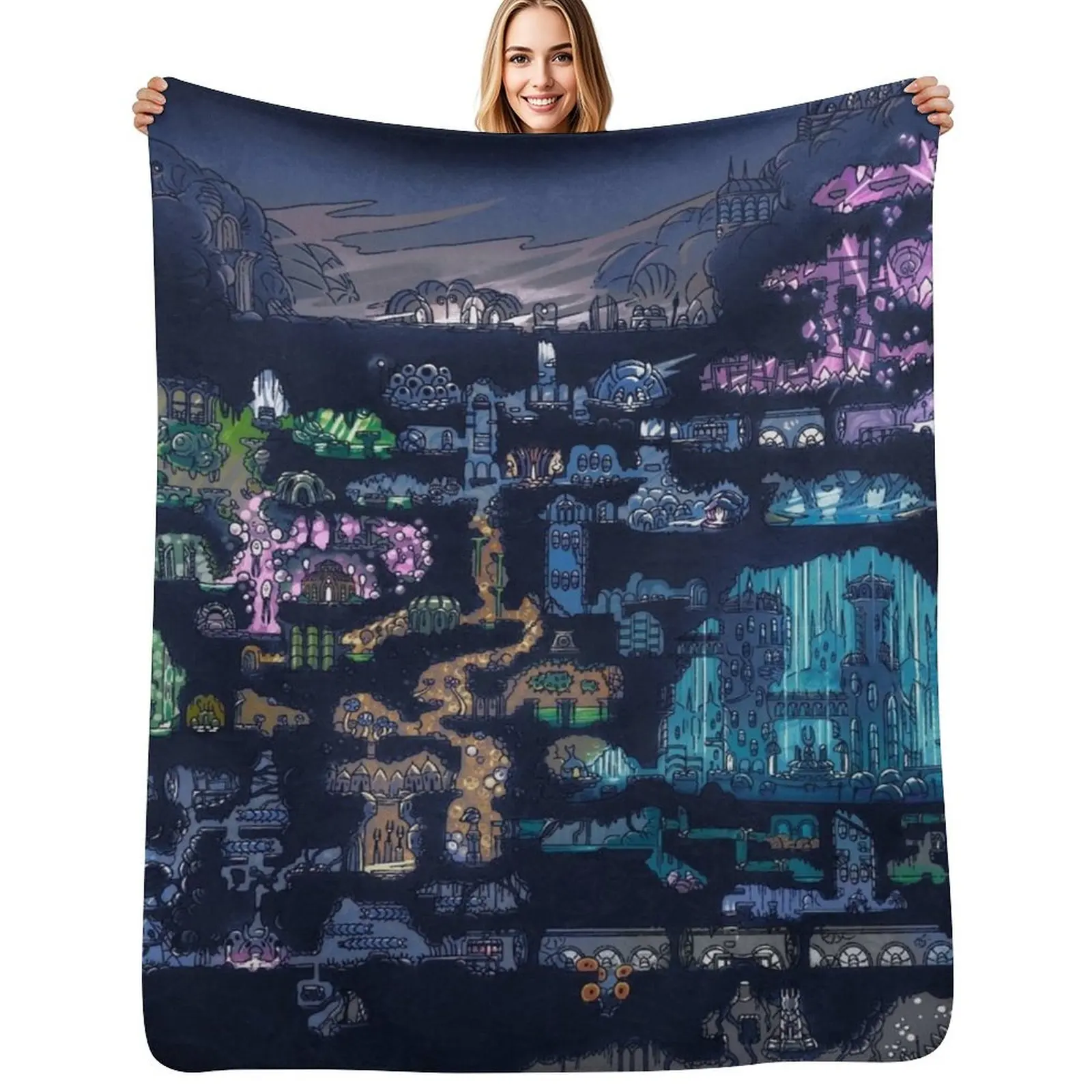 

The Hallownest Throw Blanket Bed Fashionable Polar Sofa Moving Blankets