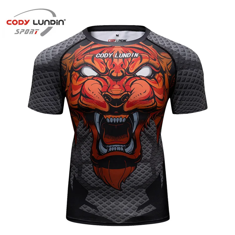 Bjj Jiu jusit t-shirty MMA Rashguard dla mężczyzn Muay Thai Kickboxing Shirt Fitness Boxe walki koszulki odzież MMA koszulki bokserskie