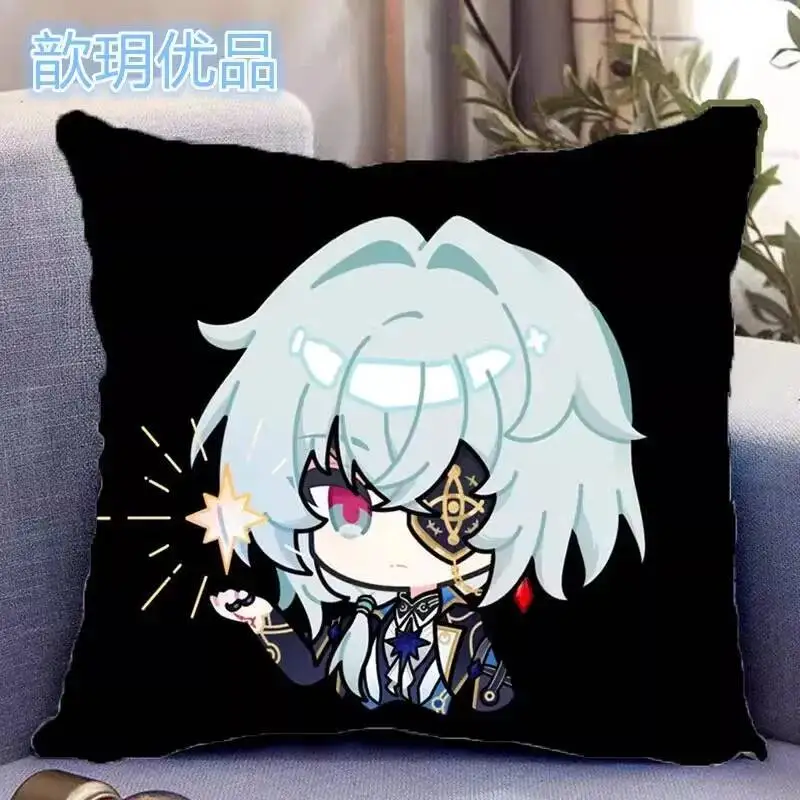 لعبة هونكاي: ستار السكك الحديدية تأثيري Anaxagoras مزدوجة الوجهين الكرتون 45 40 سنتيمتر 30 سنتيمتر المطبوعة المخدة وسادة الهدايا الأساسية