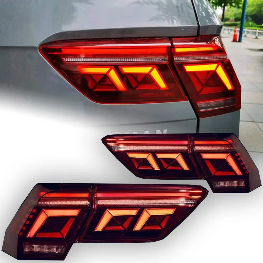 Car Lights for VW Tiguan Led Tail Lamp 2017-2021 Animation  Light Dynamic Signal Rear Automotive Accessories