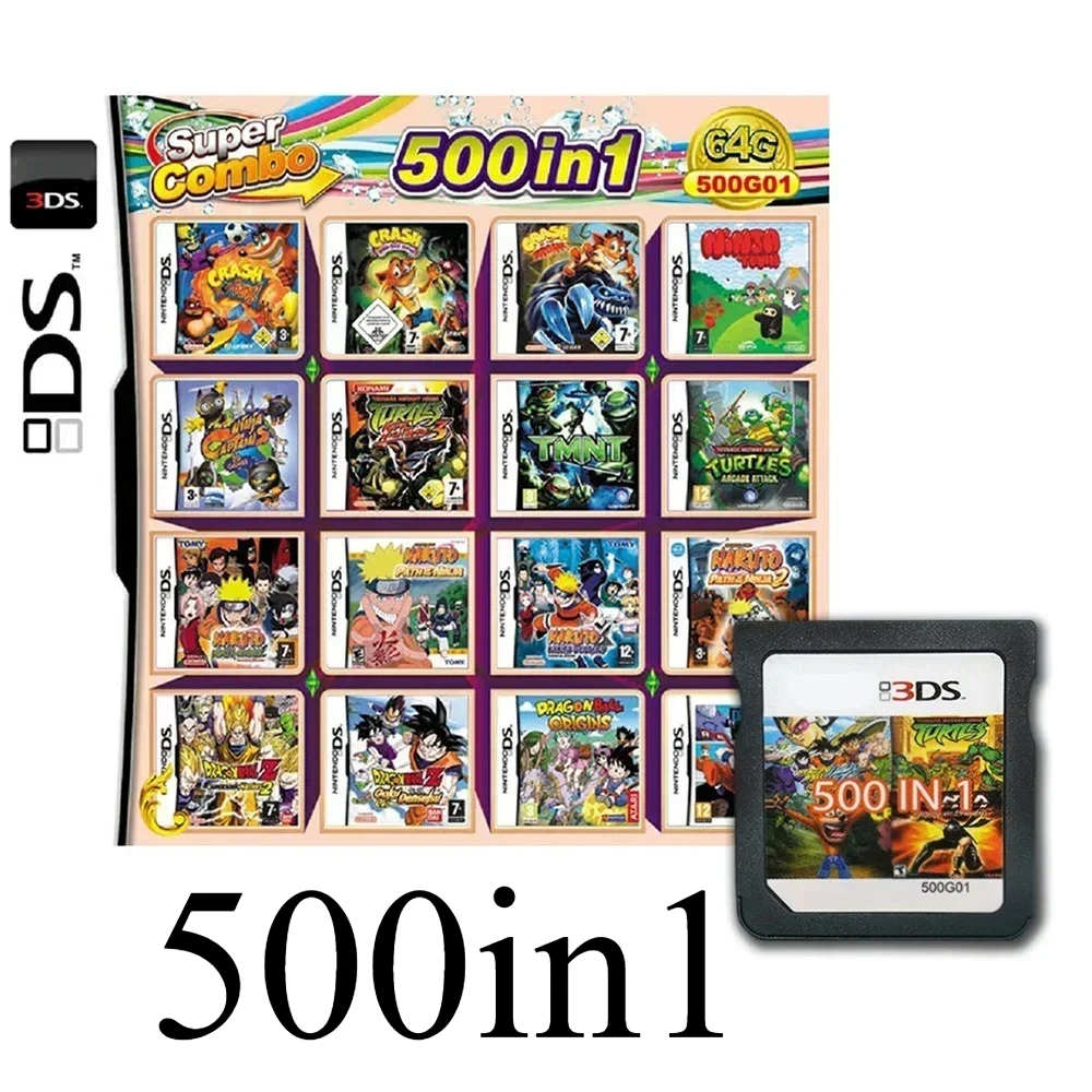 populaire VS 4300 in 1 compilatie Pokemon GameCards DS NDS 3DS 3DS NDSL Game Cartridge Card Video Game Handheld Player (R4 Card)