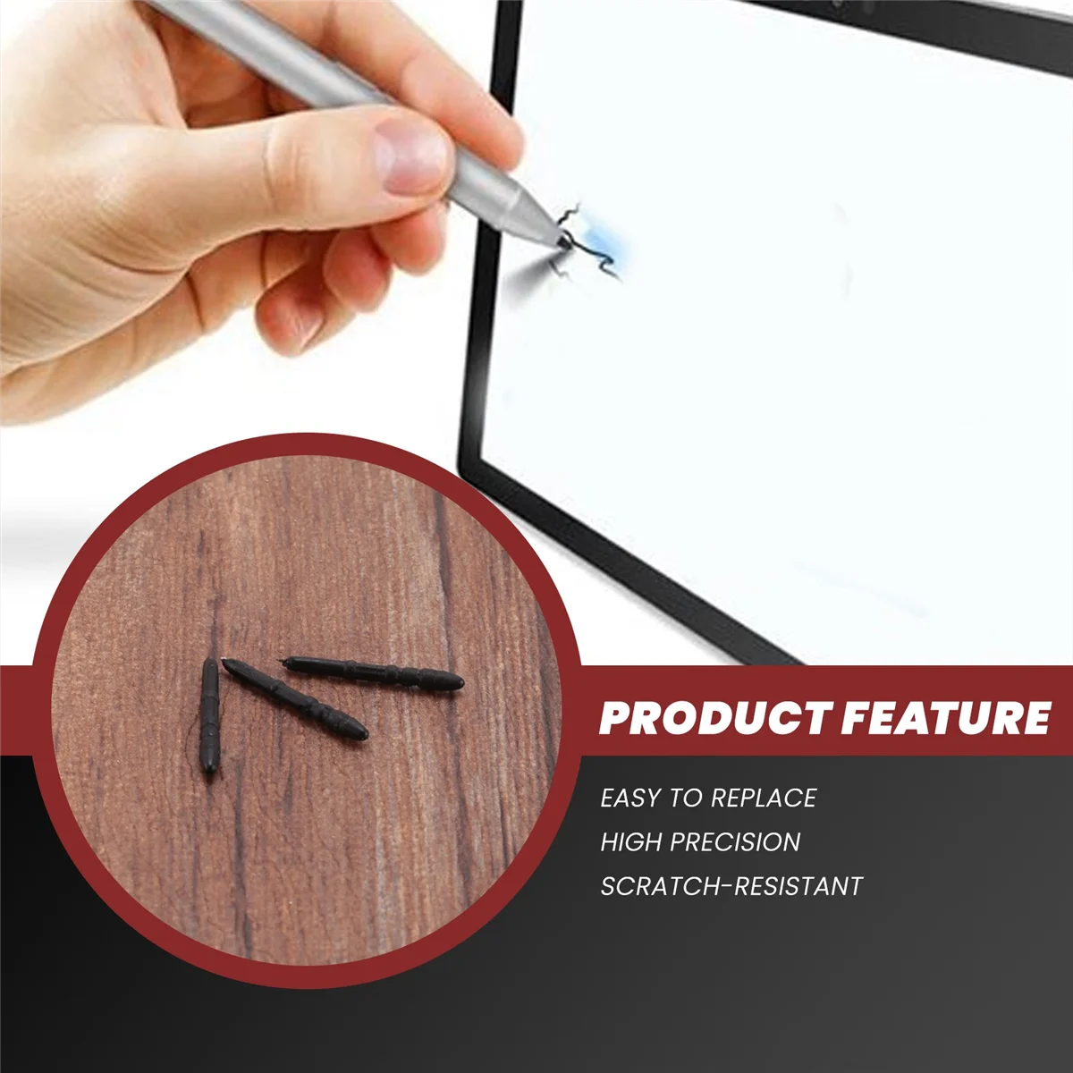 SMIEA 3 عبوات لـ Surface Pro 3 قلم طرف 3 قطع أطراف بديلة لإعادة تعبئة قلم السطح Pro 3
