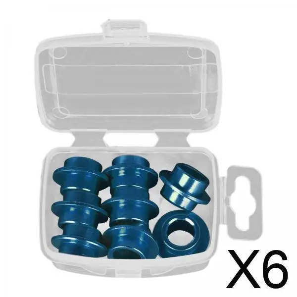 

6x 8Pcs Inline Skate Axle Bearing Spacers Bushing Spacers Shaft Spacers for Outdoor Activities