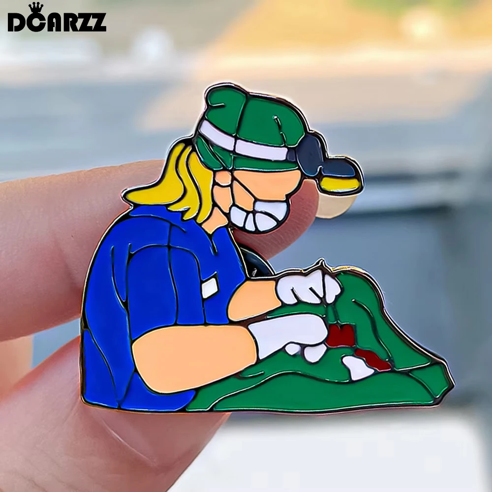 DCARZZ Medical Working Surgeon Enamel Pin Medicine Surgical Jewelry Lapel Backpack Cap Badge Brooch Gifts for Brooch Nurse