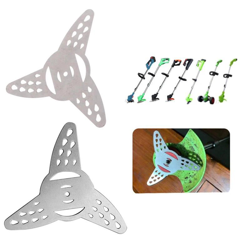 1/3/5 Pcs 130mm Metal Grass String Trimmer Brushcutter Head Blades For Electric Lawn Mower Lawnmower Parts Tool Accessories