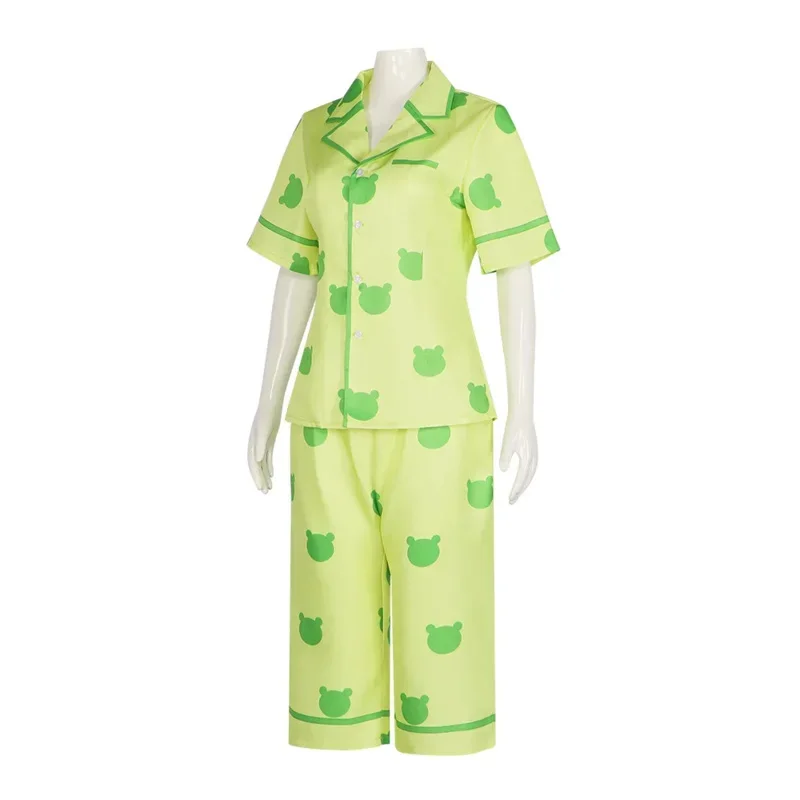 EE01 ميساكا ميكوتو توارو كاجاكو لا يوجد مسدس علمي معين بيجامة الضفدع الخضراء أزياء تنكرية للنساء لطيف للهالوين RolIo0!