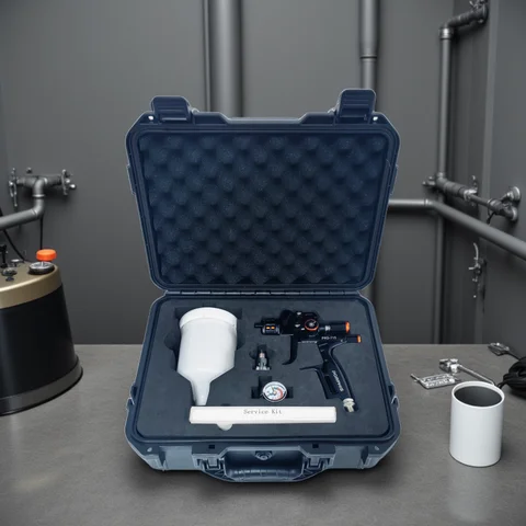 Original PORPHIS MP Spray Gun PRD-715 Spray Gun with 650ml white cup For Painting Car Automotive Repair Spray Gun Pneumatic tool