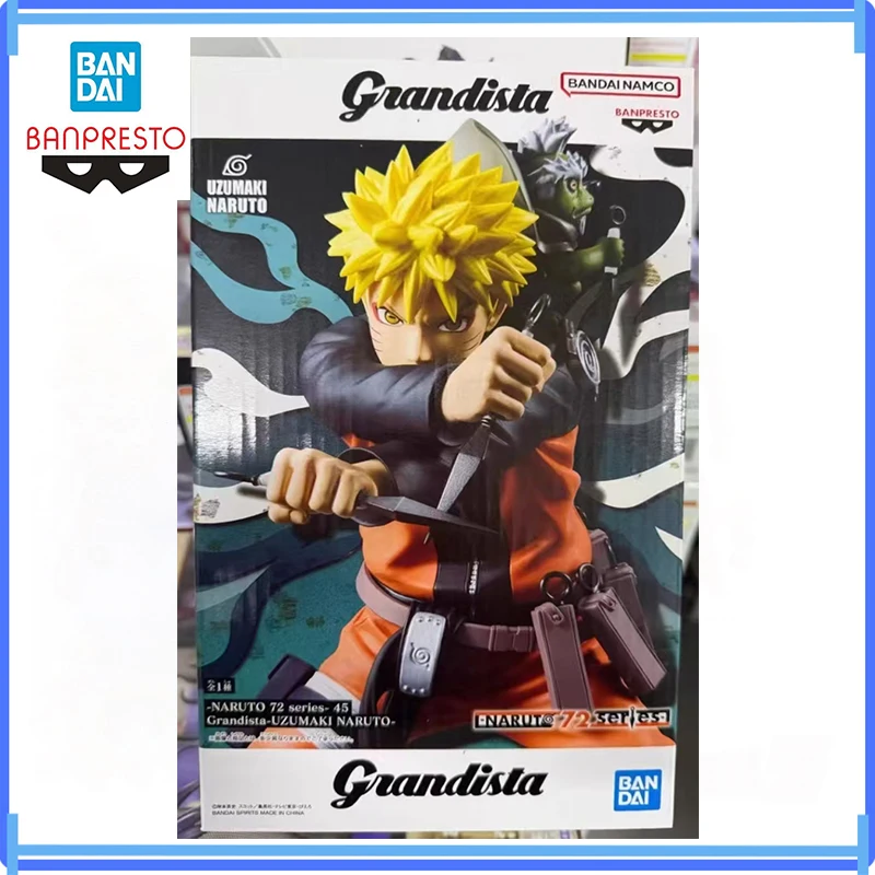 

100% Оригинальная фигурка Bandai Banpresto Grandista Naruto Shippuden Grandista Naruto Uzumaki, аниме-фигурка, игрушка, подарок, в наличии