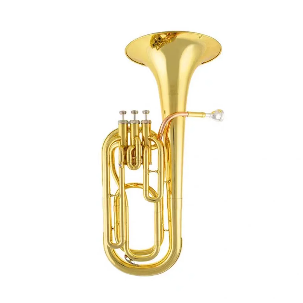 

1 piece JYBT-E100 Gold plated brass alto B-key trumpet, a professional band instrument suitable for beginners and professionals