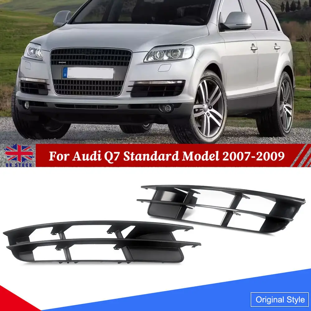 Front Fog Light Grille Mesh Cover For Audi Q7 Standard 2007-2009 Left Right Side