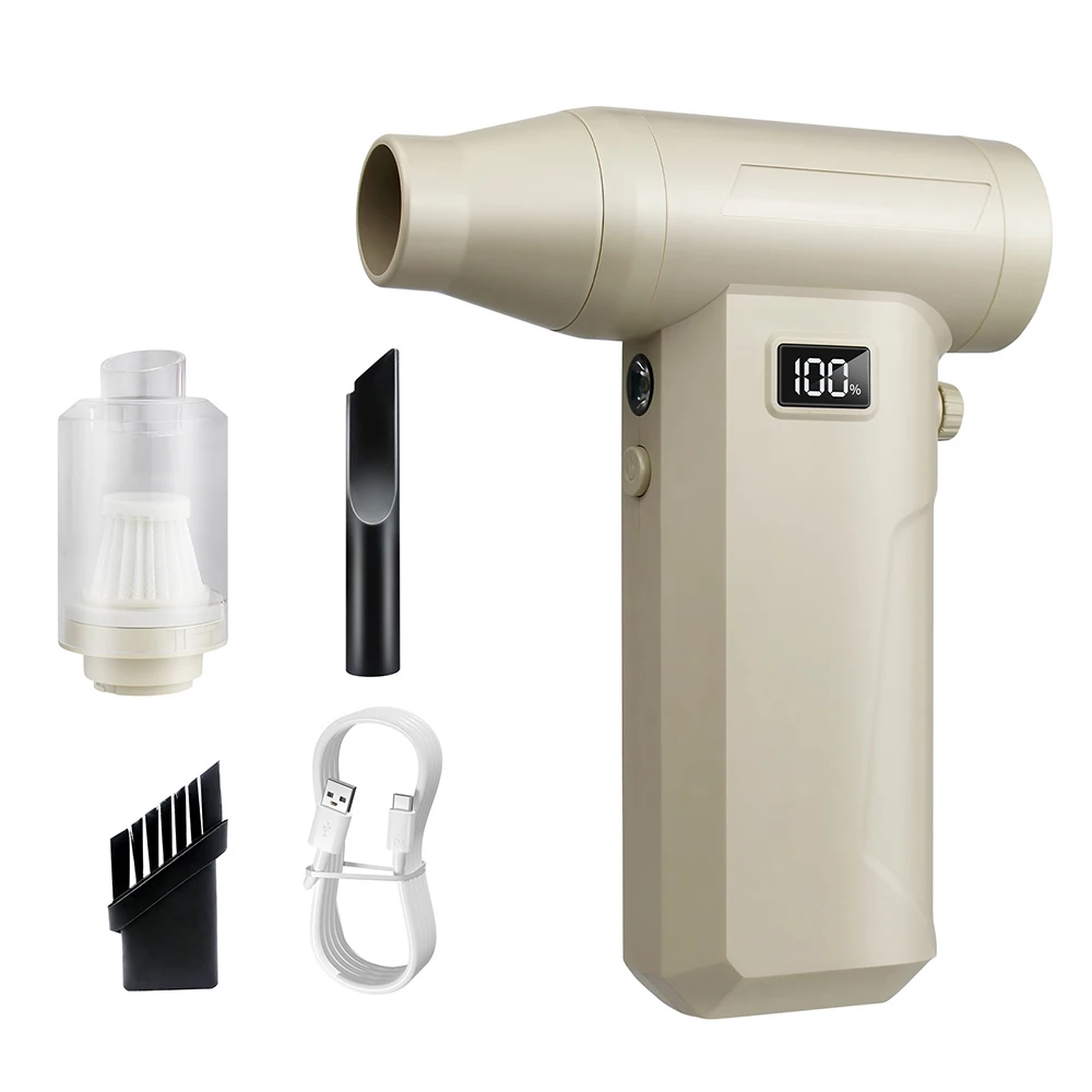 

200000RPM Brushless Motor Electric Turbo Jet Fan High-Speed Turbo Violent Fan Rechargeable Powerful Dust Blower Cleaning Air gun