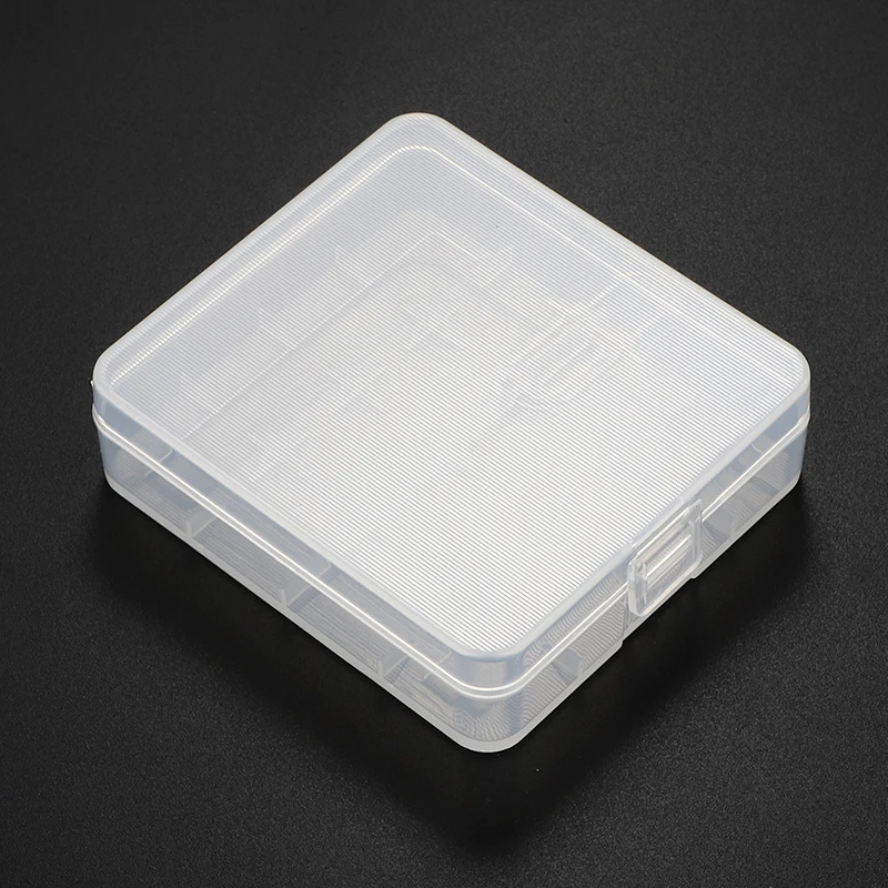 Soshine 5PC 18650 4 Slots Battery Storage Box Hard Plastic Battery Case Protecte Container with Clips for 4 Slots 18650 Battery