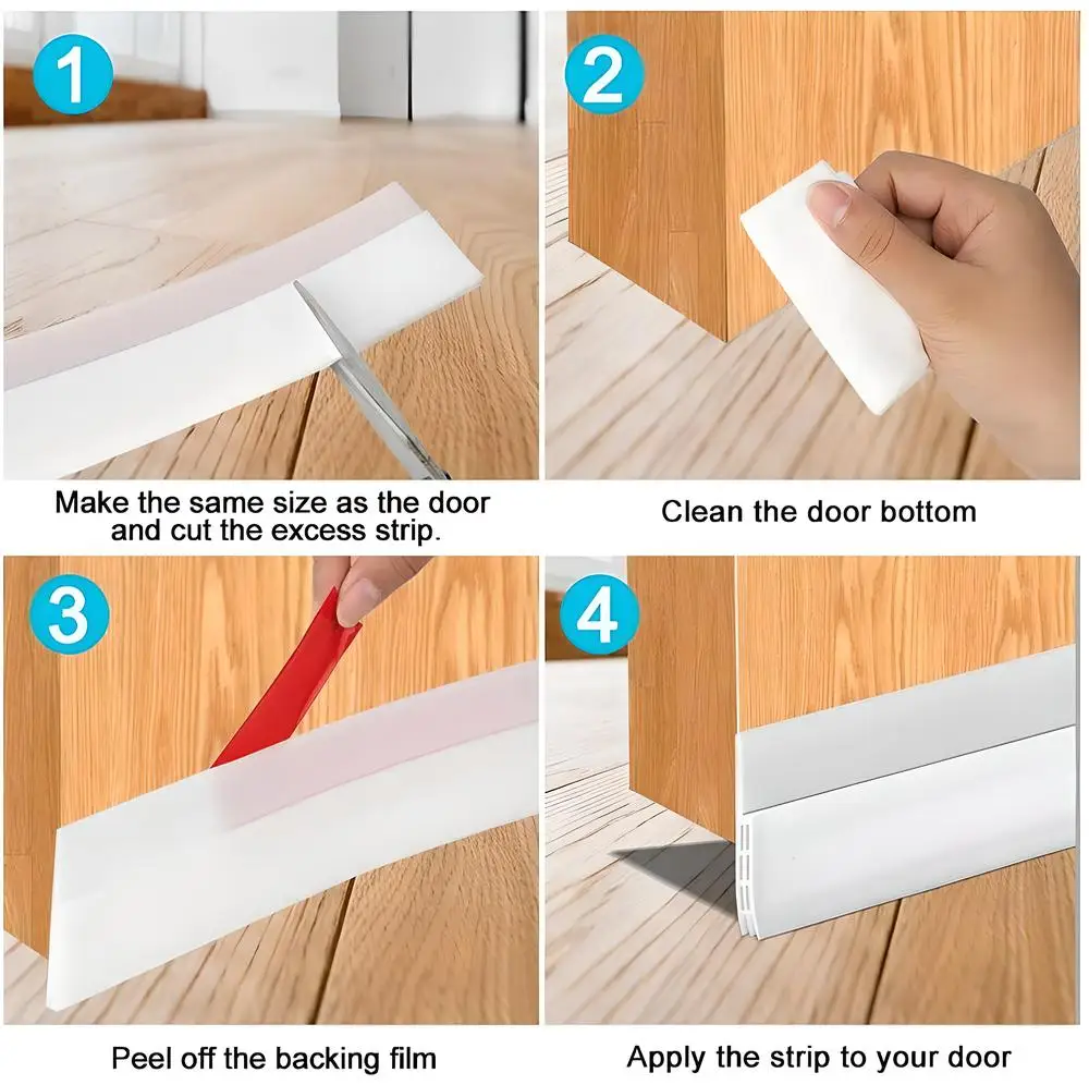 الأكثر مبيعا جديد سيليكون تحت الباب الاجتياح الطقس تجريد الباب مشروع سدادة مانع عازل الضوضاء سدادة لاصق قوي #4