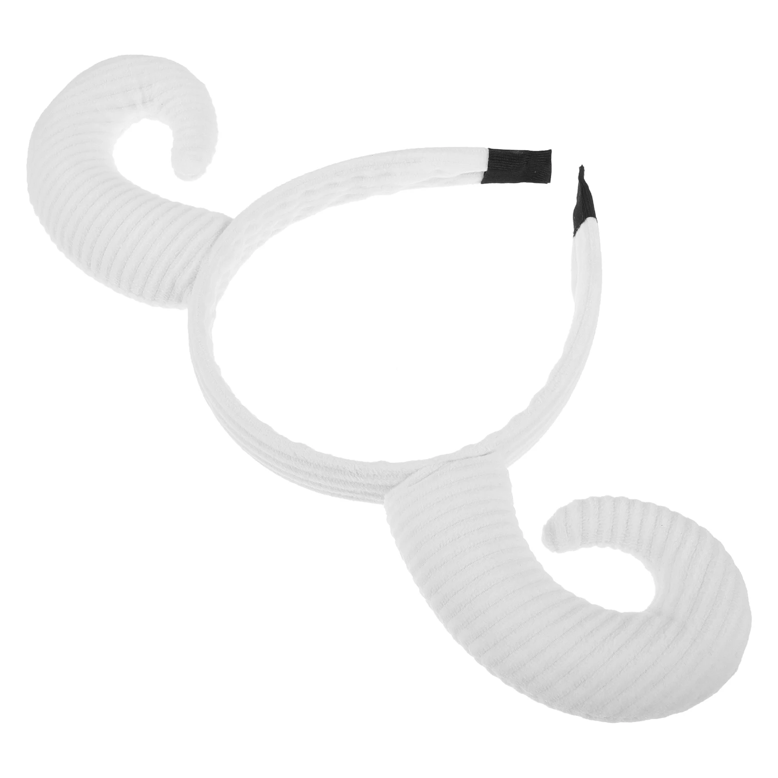 

Adorable Sheep Horn Headband Soft Halloween Party Headwear Fashionable Photo Prop Unique Sheep Horn Headdress Accessory