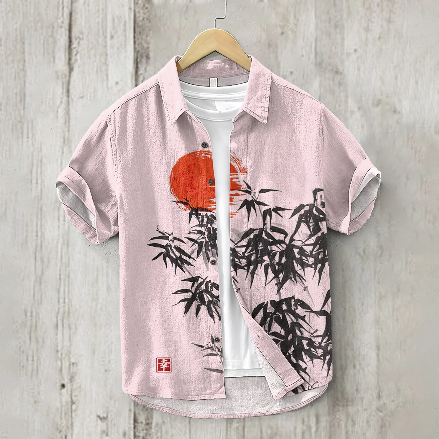 New men's short sleeve shirt with animal fish 3D printing, men's polo casual comfortable shirt, sizes XS-5XL