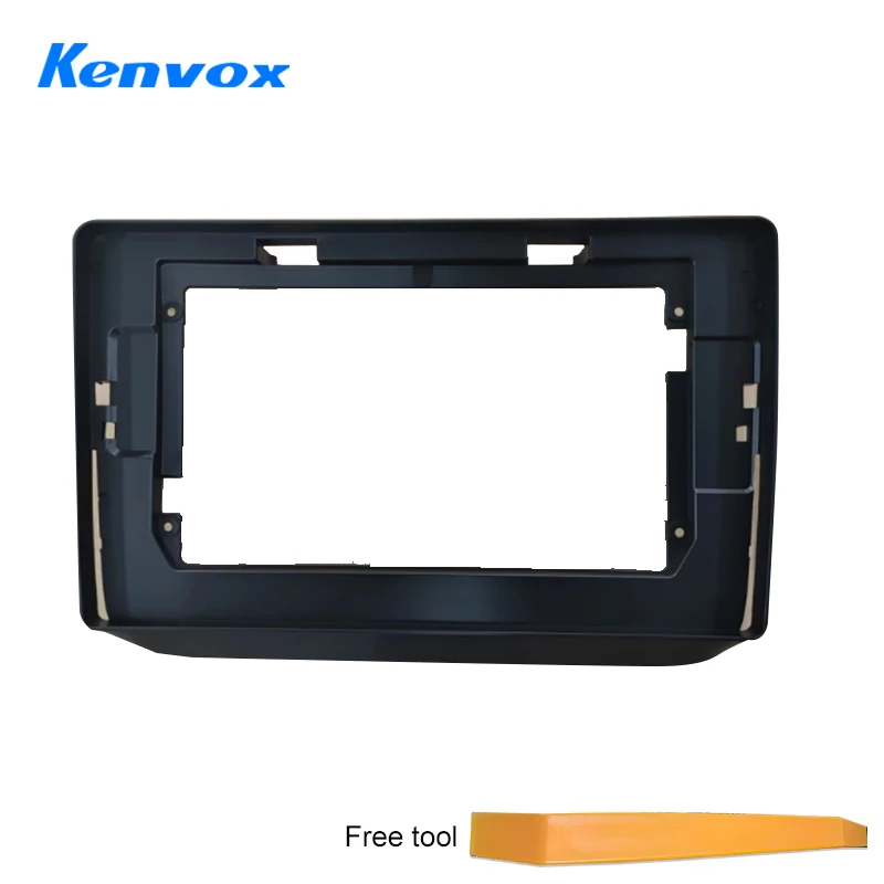 Universal Car Radio panel For Skoda Fabia 2 2007 2014 Android 2Din Stereo Mounting Bezel Faceplate Frame Kit wire harness cable