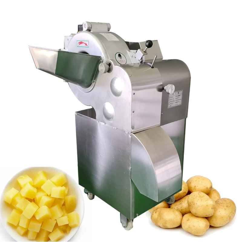 Commercial Dicing Machine Stainless Steel Vegetable Cutter Machine Multifunctional Diced Meat Cutter 220V