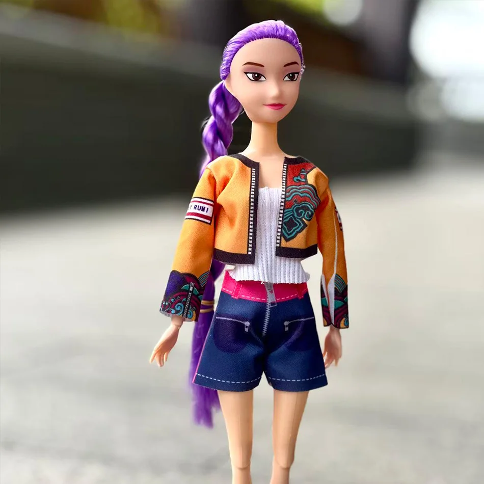 %_Pop Demon Hunters 30 cm Action Figure Set - Anime Kpop Girl Group Rumi Zoey Mira - Disegni di cartoni animati Bambole da collezione per ragazze