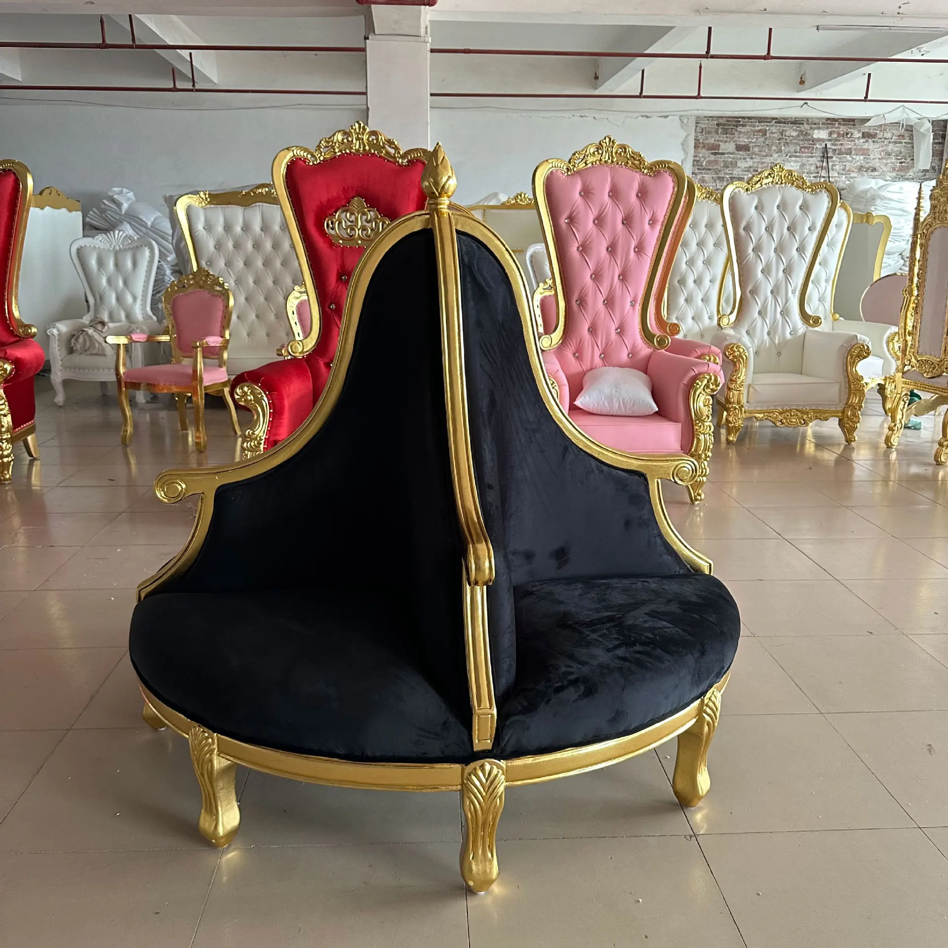 Neoclassical Lobby Sofa Beauty Salon Clubhouse Lobby Decorated Sofa European Hotel