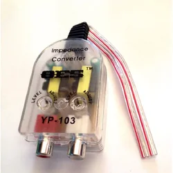 Car Speaker Audio High to Low RCA Line Subwoofer Audio Impedance Converter Gadgets Car Speaker Low Audio Filter Output Accessory