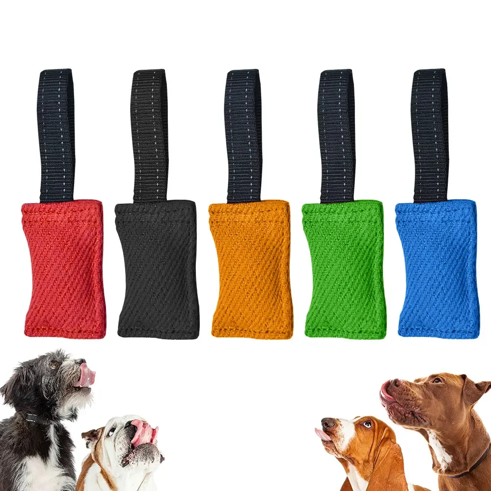 

Durable Dog Chew Tug of War Toy - Interactive Training and Teething Chew Stick for Dogs Tear-resistant Linen Material