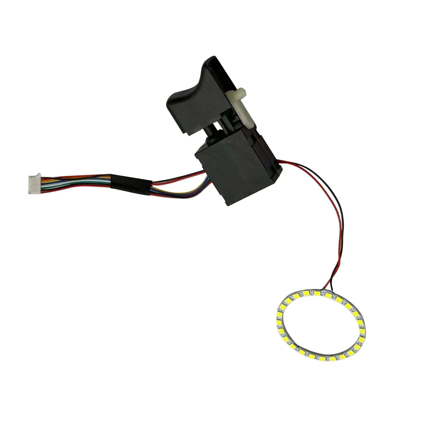 

1 шт. 8-проводной бесщеточный переключатель для ударного гайковерта с LED-подсветкой, аксессуар для электроинструментов, простая установка