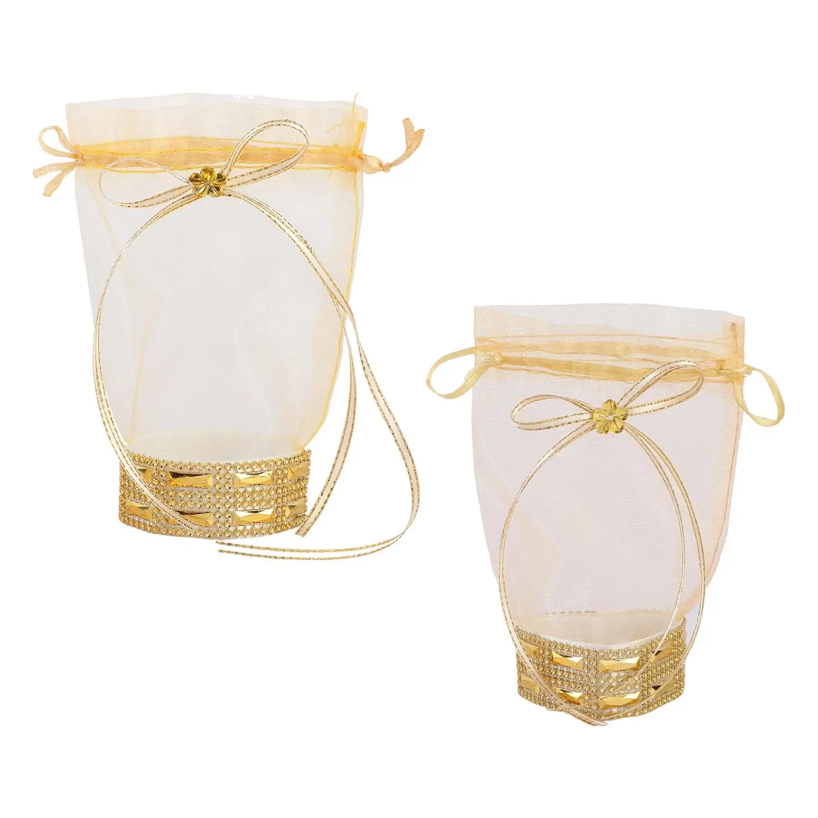 

2Pcs Wedding Candy Bags Party Favor Gift Bags Snack Wraps Wrapping Supplies for Celebration Christmas Festival Wedding Birthday