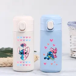 Disney-Bouteille isotherme Stitch pour enfants, bouteille d'eau de sport, portable, grande capacité, extérieur, aspirateur, acier inoxydable, 420ml