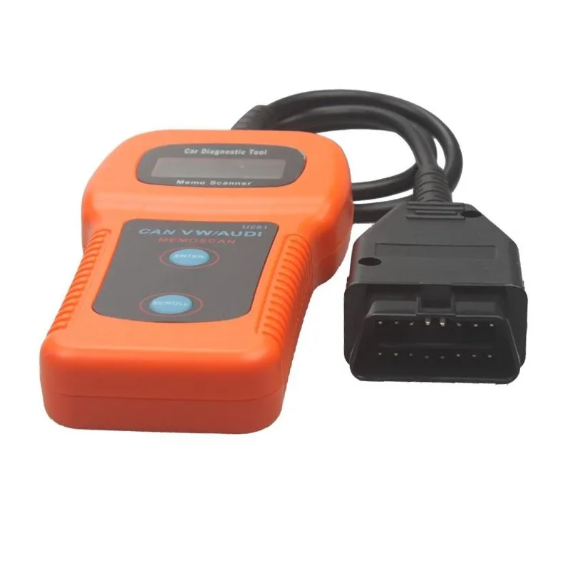 U281 CAN Bus Diagnostic Scanner for Volkswagen/Audi - OBD2 Fault Code Reader with LCD Display