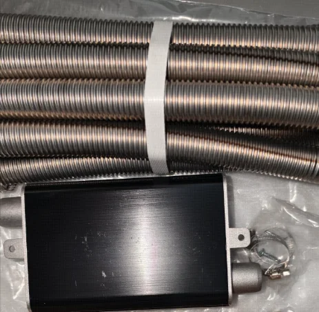24mm Muffler S‑Curved Exhaust Pipe Kit Aluminum Alloy for Webasto Eberspacher Diesel Air Diesel Parking Heater for Car Truck VAN