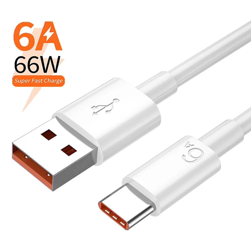 120W 6A USB C Cable Super Fast Charging Data Cord Phone Charger Cable For Huawei Mate 40 50 Samsung Xiaomi PD Type C Quick Cable