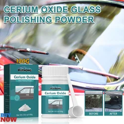 120g Cerium Oxide Glass Scratch Remover, Professional Glass Polishing Compound for Windshield, Glass Car Accessories