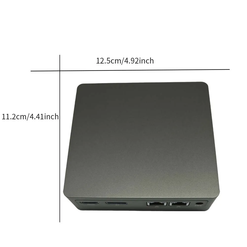 TISHRIC MINI PC 12th N100 Mini Host Computer Desktop 8 + 256GB 16 + 512GB DDR5 SSD WIFI per Win10 WIN11 Supporta Ubuntu Home Office