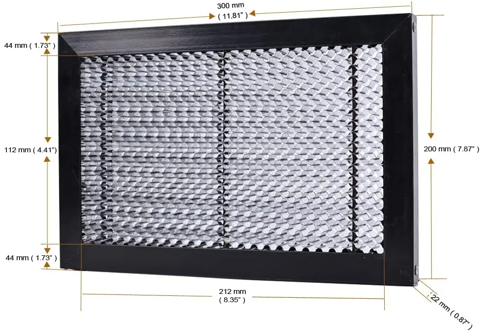 TWOTREES 400x400 aluminum La ser Cutting la ser bed honeycomb panel for las er cutting tables 600x400 1400x900 900*900