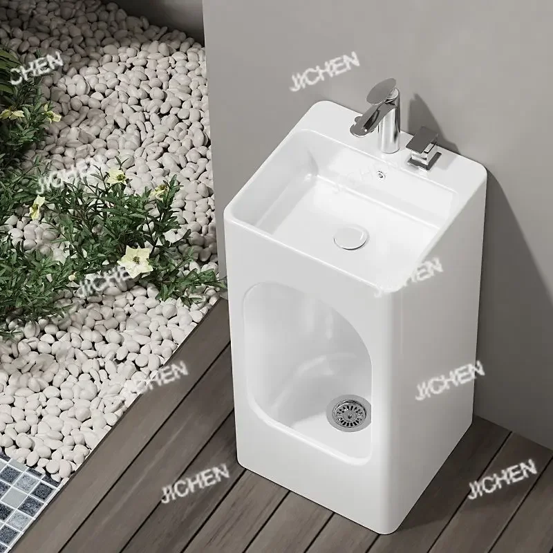 

HS face washing column basin mop pool integrated multi-purpose bathroom hand washing foot dual-purpose floor mop pool