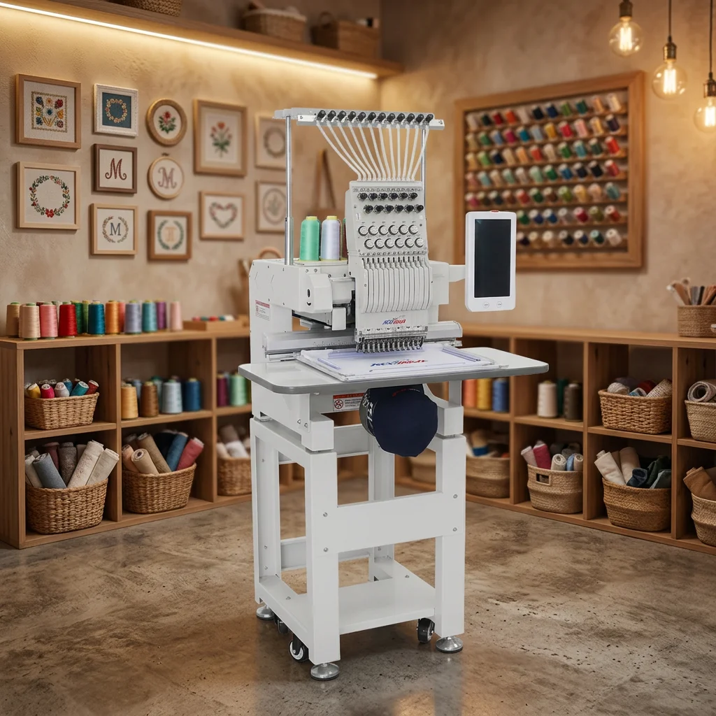 Revhon Multi Needle Single Head Computerized Automatic Embroidery Machine