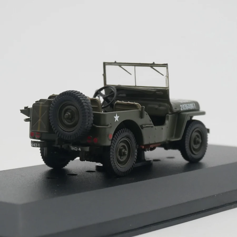 Ixo 1:43 Scale Diecast Alloy Willys MB 1943 Military Off Road Vehicle Toys Cars Model Classics Adult Collection Souvenir Gifts