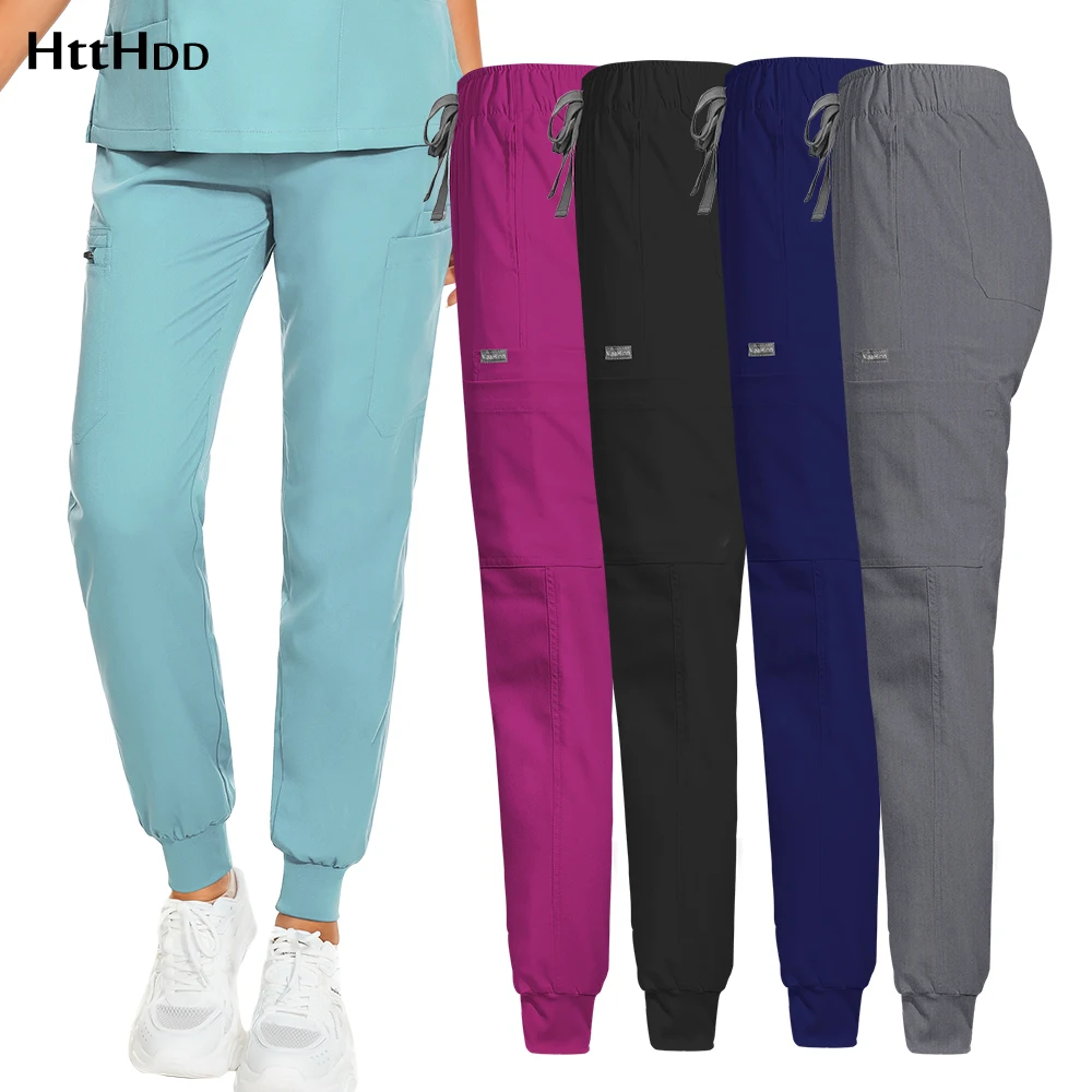 

Unisex Plus Size Medical Uniform Wholesale Nurse Uniform High Quality Nurse Pants Scrub Bottoms Doctor Elastic Workwear Trousers