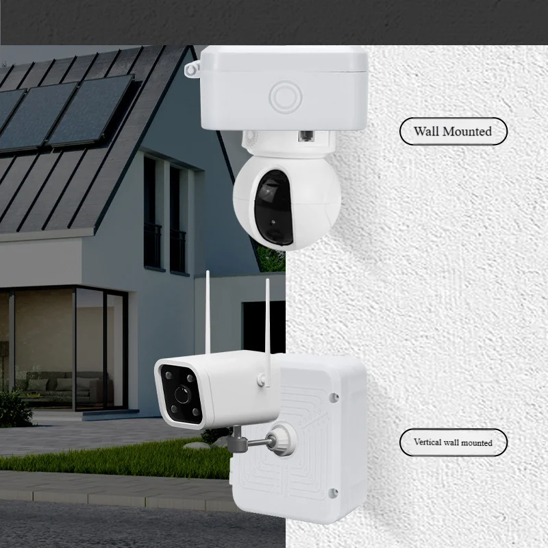 Universal Monitoring Camera Power Cord Storage Box, Concealed Cable Box, Plastic Waterproof Box, Wall Mounted Bracket