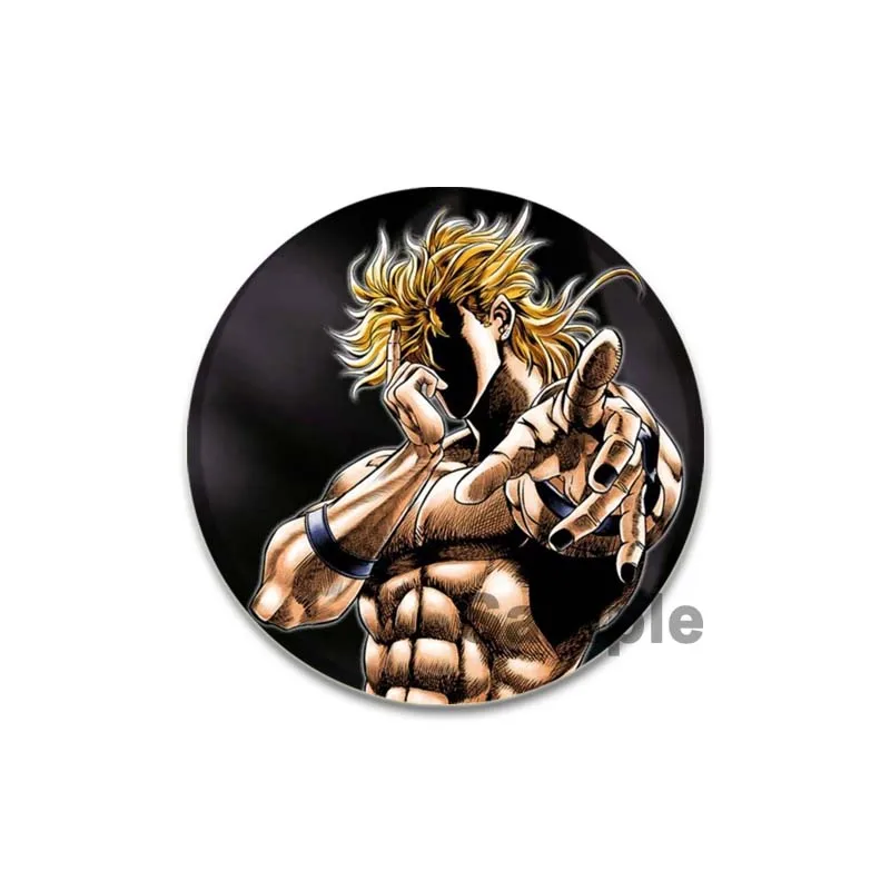 Jojos bizarre Abenteuer broschen Anime Figur Kujo Jonathan Joestar Joseph rundes Abzeichen Schmuck Emaille Pins Zubehör Geschenke