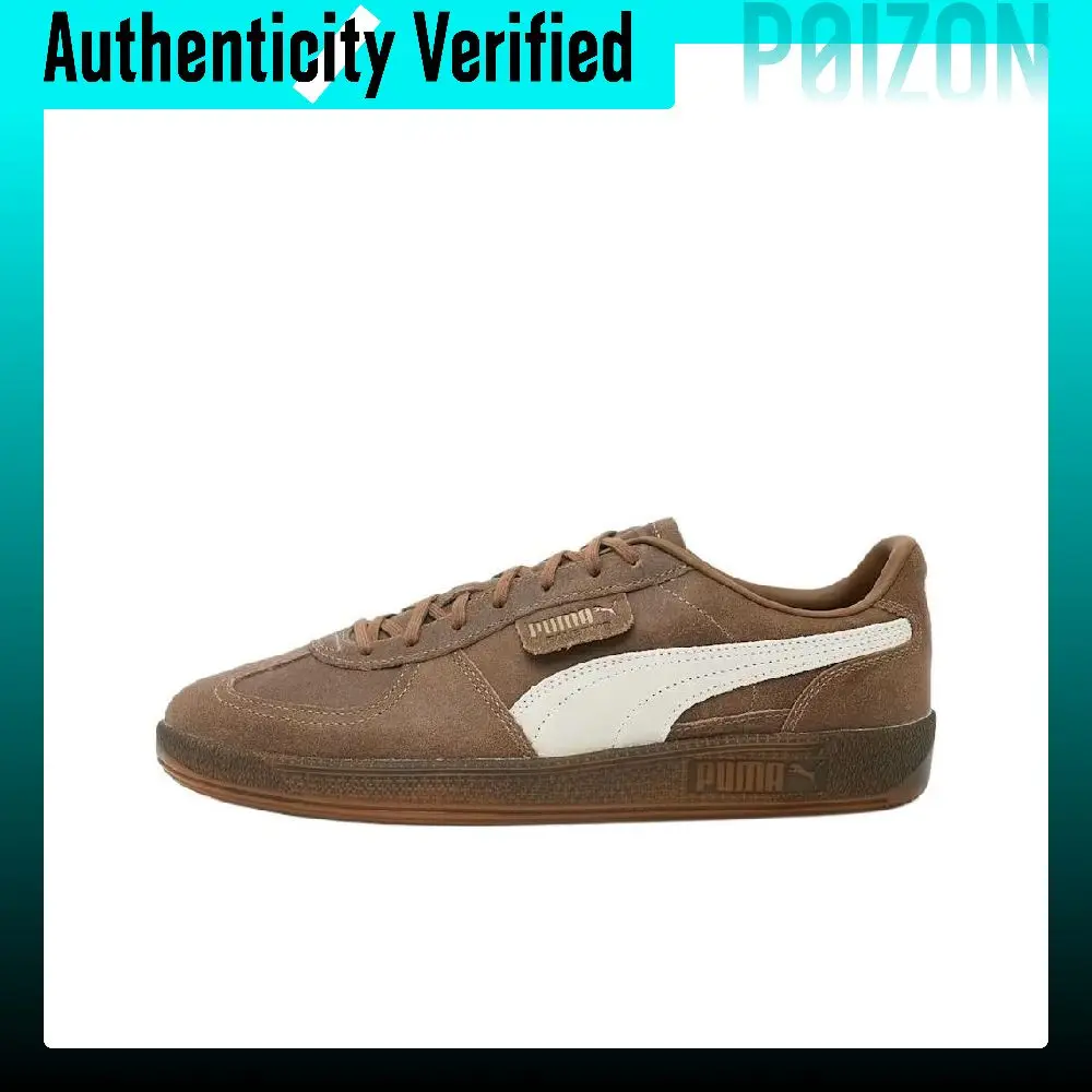 PUMA Palermo Low top German Army Trainers Unisex Brown White 402854-02
