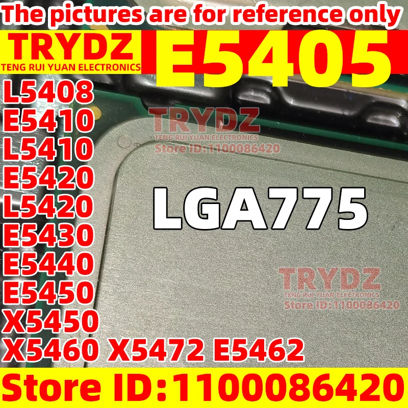 

1pcs Used LGA775 E5405 L5408 E5410 L5410 E5420 L5420 E5430 E5440 E5450 X5450 X5460 X5472 E5462