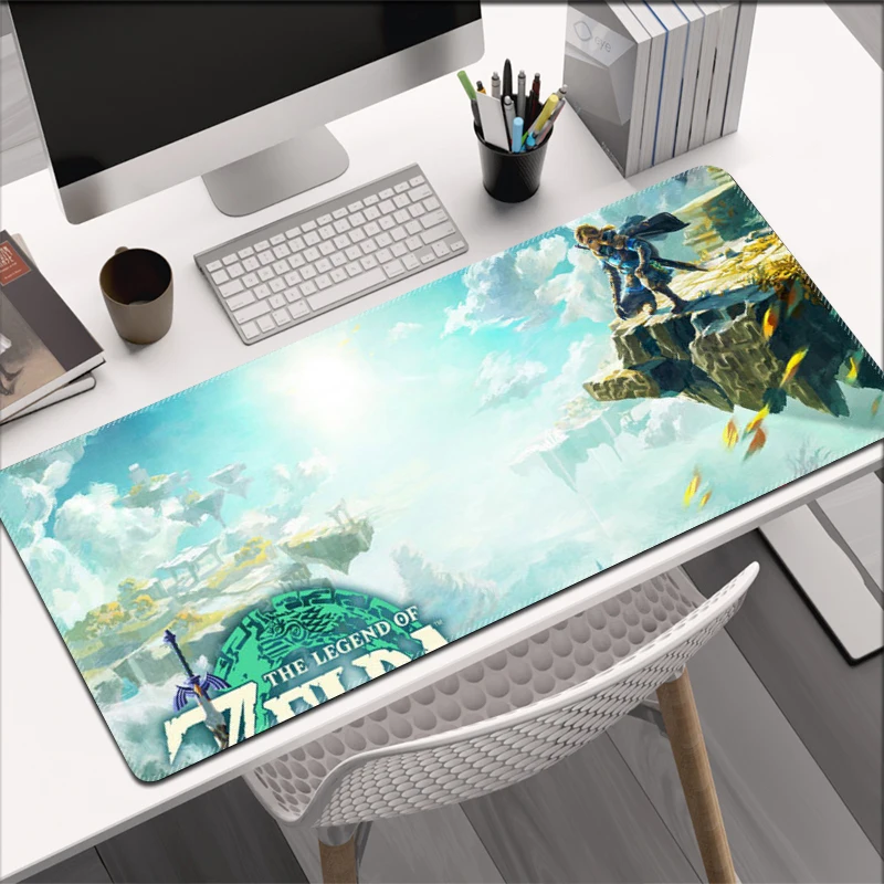 Pc Gamer Cabinet Desk Mat Keyboard Carpet Computer Gaming Accessories Anti-slip Expansion Pad Zelda MousePad Xxl Anime Tablemat