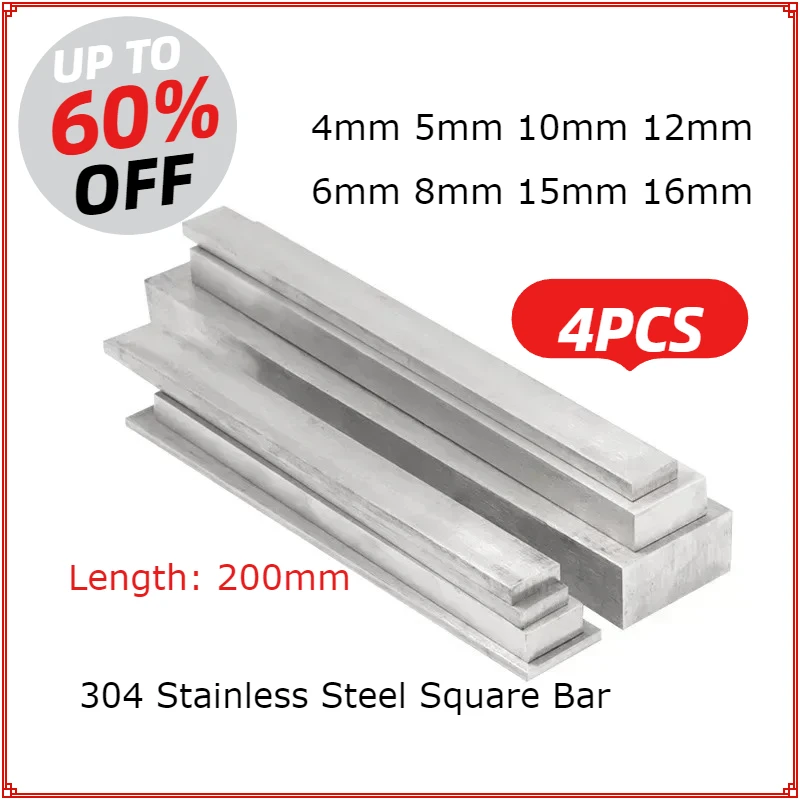 4Pcs 304 Stainless …