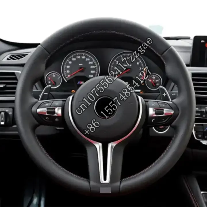 

M Performance Leather Steering Wheel Fit for F30 F32 F10 F20 F07 F01 E46 E60 E90 M3 M4 M5 M7 LED Carbon Fiber Steering Wheel