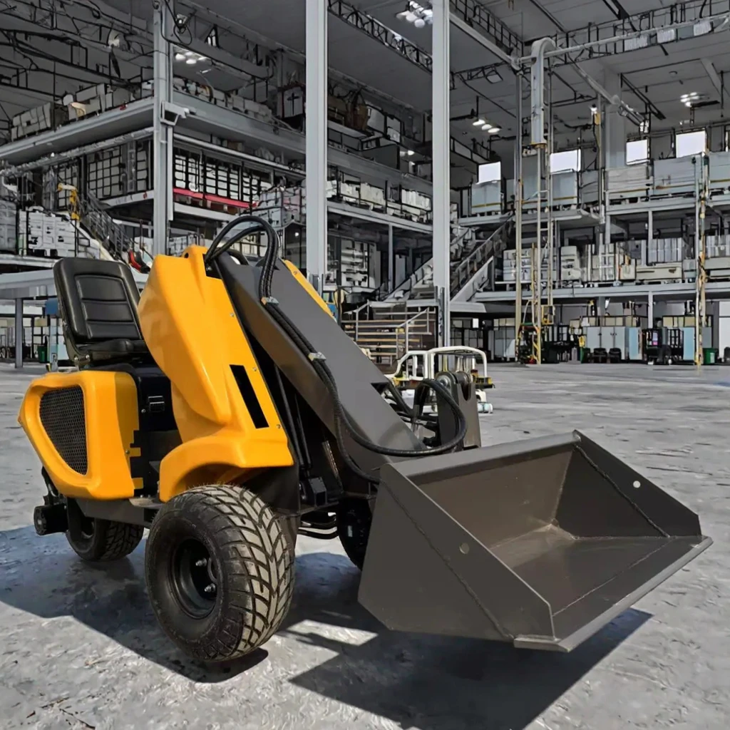 

Titan Factory Price 3-Wheel Mini Crawler Loader with 1 Ton Gearbox Motor Skid Steer Drive 1 Year Warranty PLC Core Engine