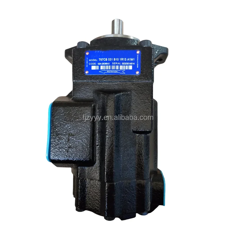 

2026 T67 Hydraulic Pump T67CB 031 B10 5R11 A1M1 T67EC-050-020-1R15-A100 T67EC 062 B25 1R01 A100 Vane Pump Double Pump