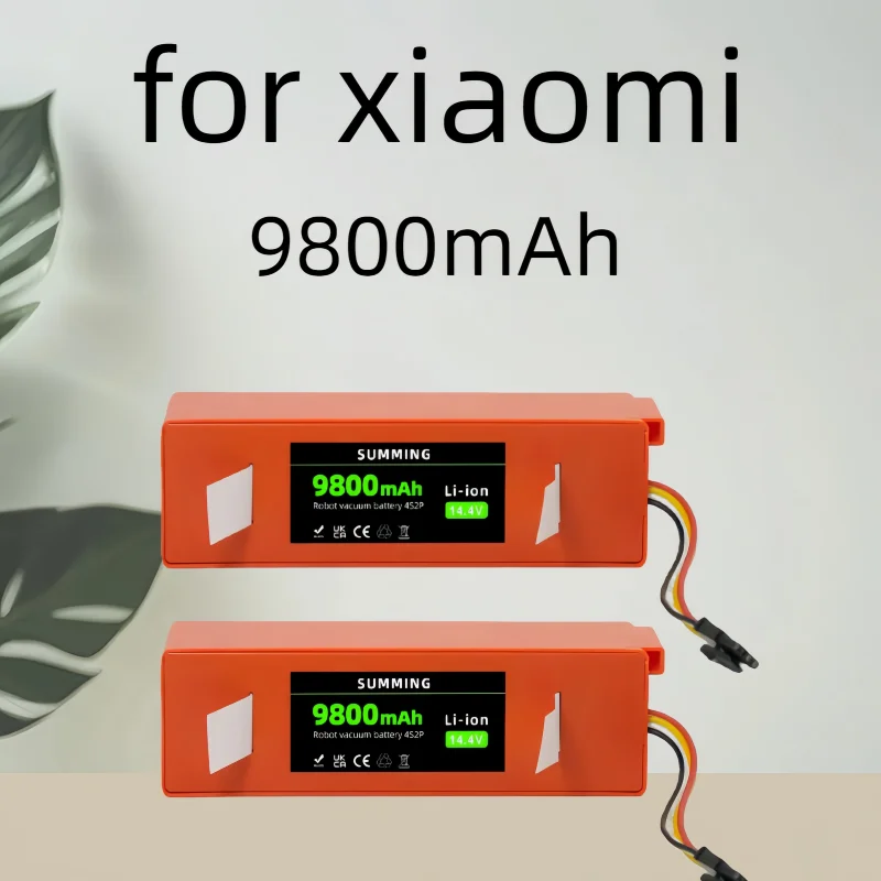 

Great Promotion 100% 2025 New Battery Suitable for Xiaomi 14.4V Vacuum Robot, 9800mAh S51 S52 S55 S60 S65 S50 S51 S5 MAX S6